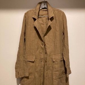 Linen lightweight 3/4 coat jacket Medium
